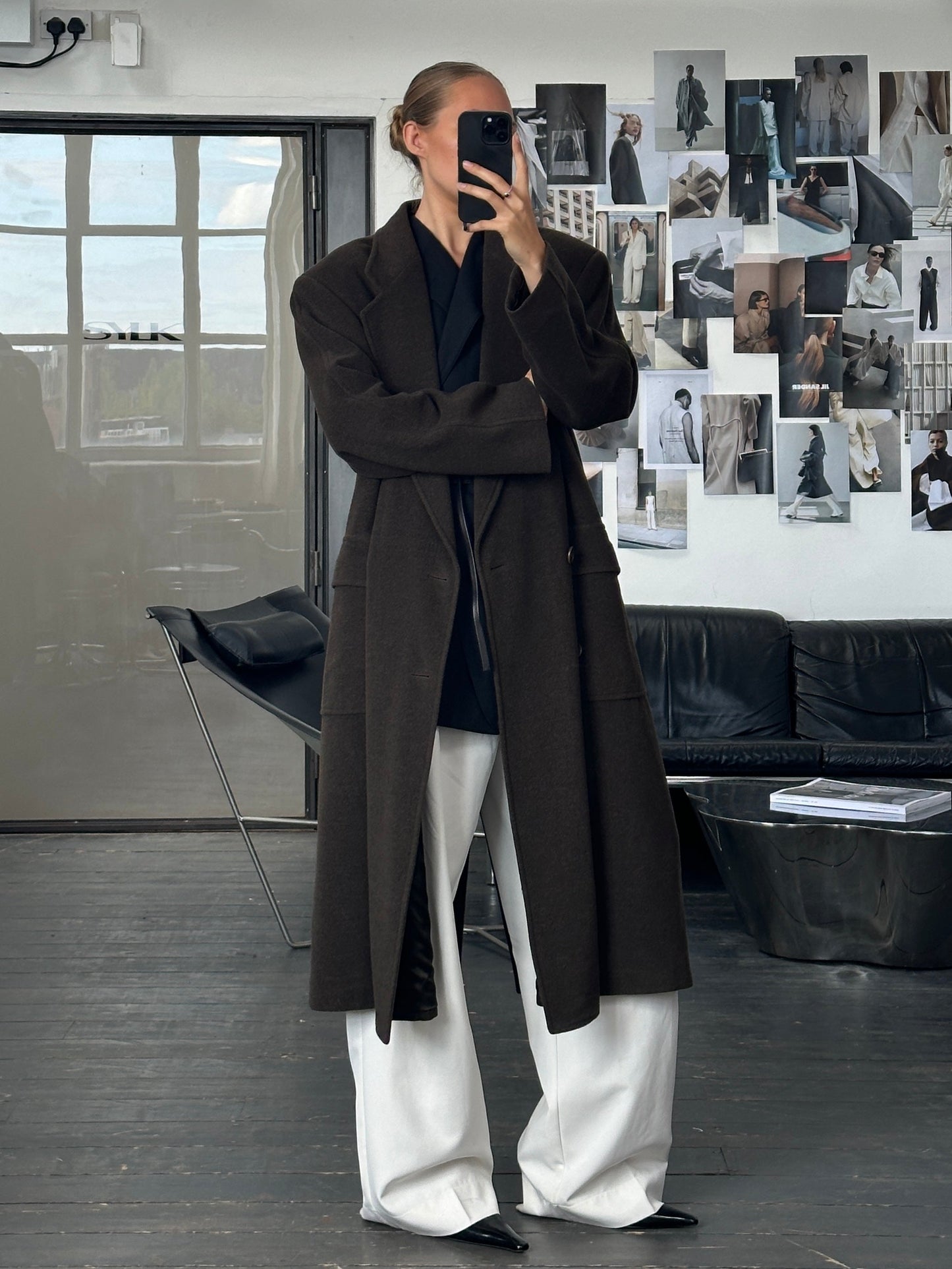 Giorgio Armani Le Collezioni 1990s Pure Wool Double Breasted Coat - XL/XXL