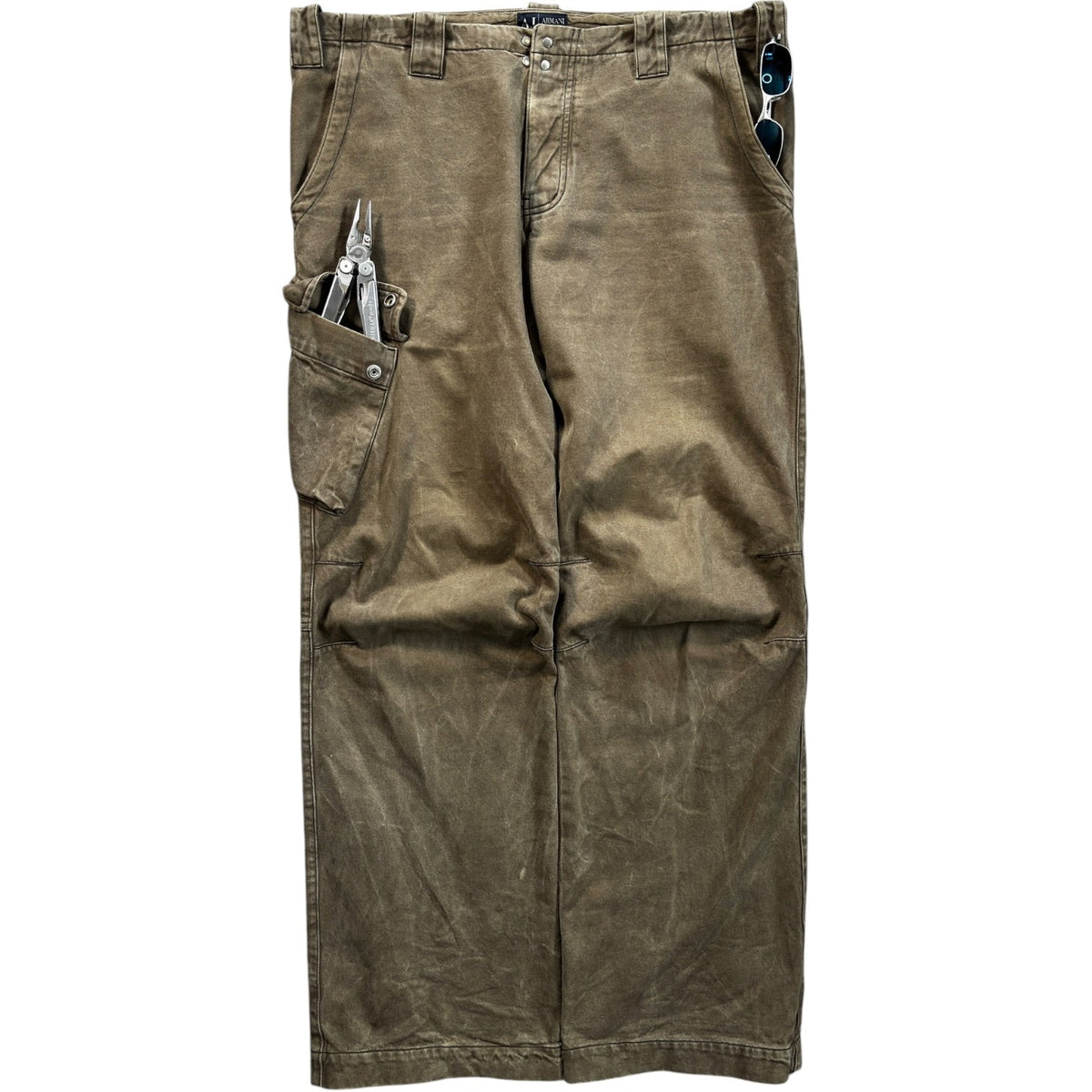 Armani Jeans 00’s Multipocket Cargo Pants W38 | W38, Brown