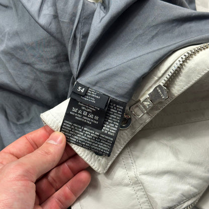 Gucci 2010 Nappa Leather Café Racer Perforated Panelled Biker Jacket - IT54 (L)