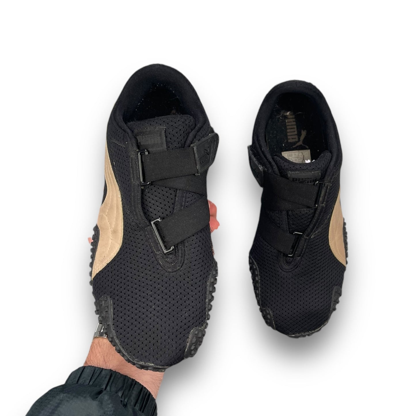 2005 Puma Mostro Mesh Black/Tan (UK7) | Default Title, Black