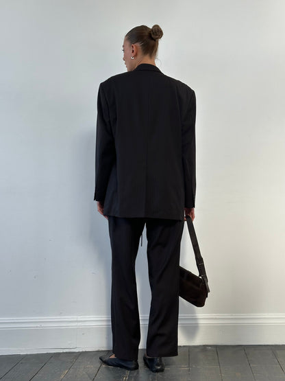 Balmain Pinstripe Pure Wool Single Breasted Suit - 44S/W34