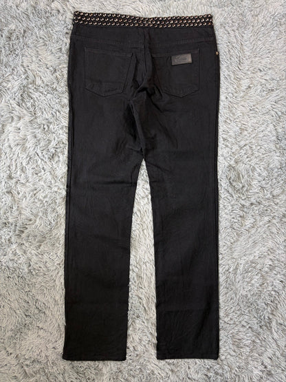 Gucci FW08 Runway Chrome Studded Rock n Roll Jeans - IT52 | O/S, Black
