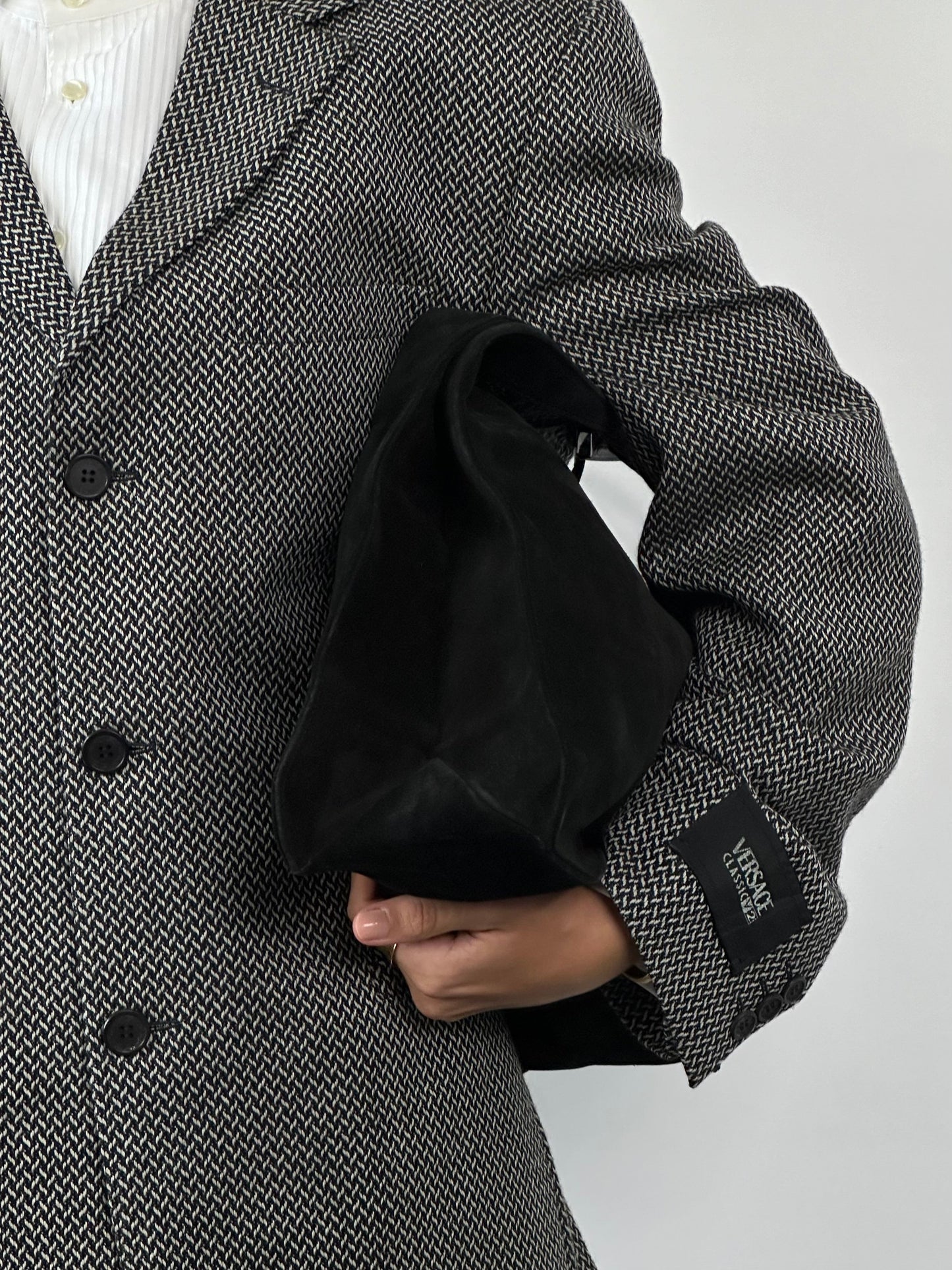 Versace Classic V2 1993 Pure Wool Woven Blazer - 42R/XL