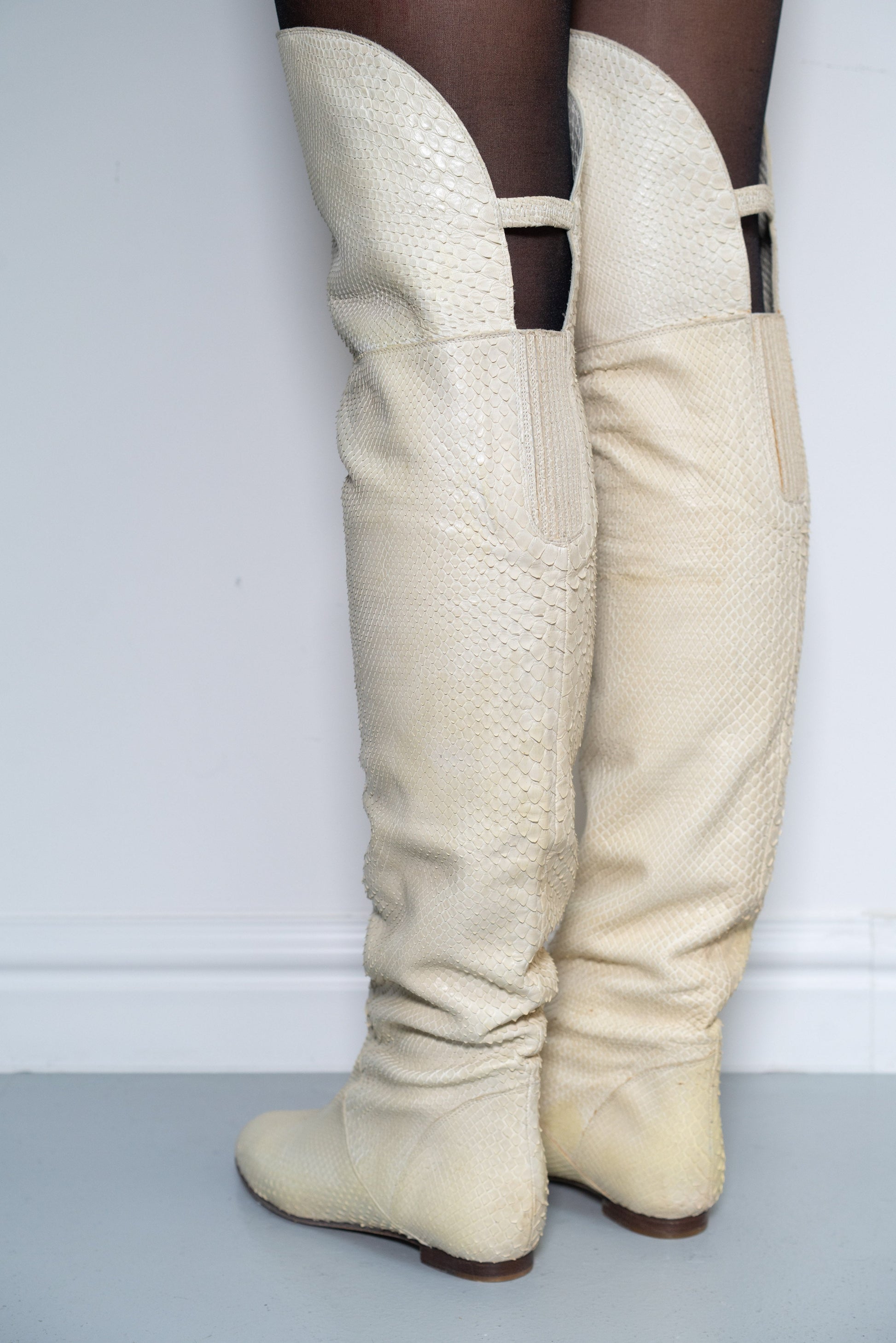 CHLOE SNAKESKIN BOOTS (EU 36) | DEFAULT TITLE, Yellow