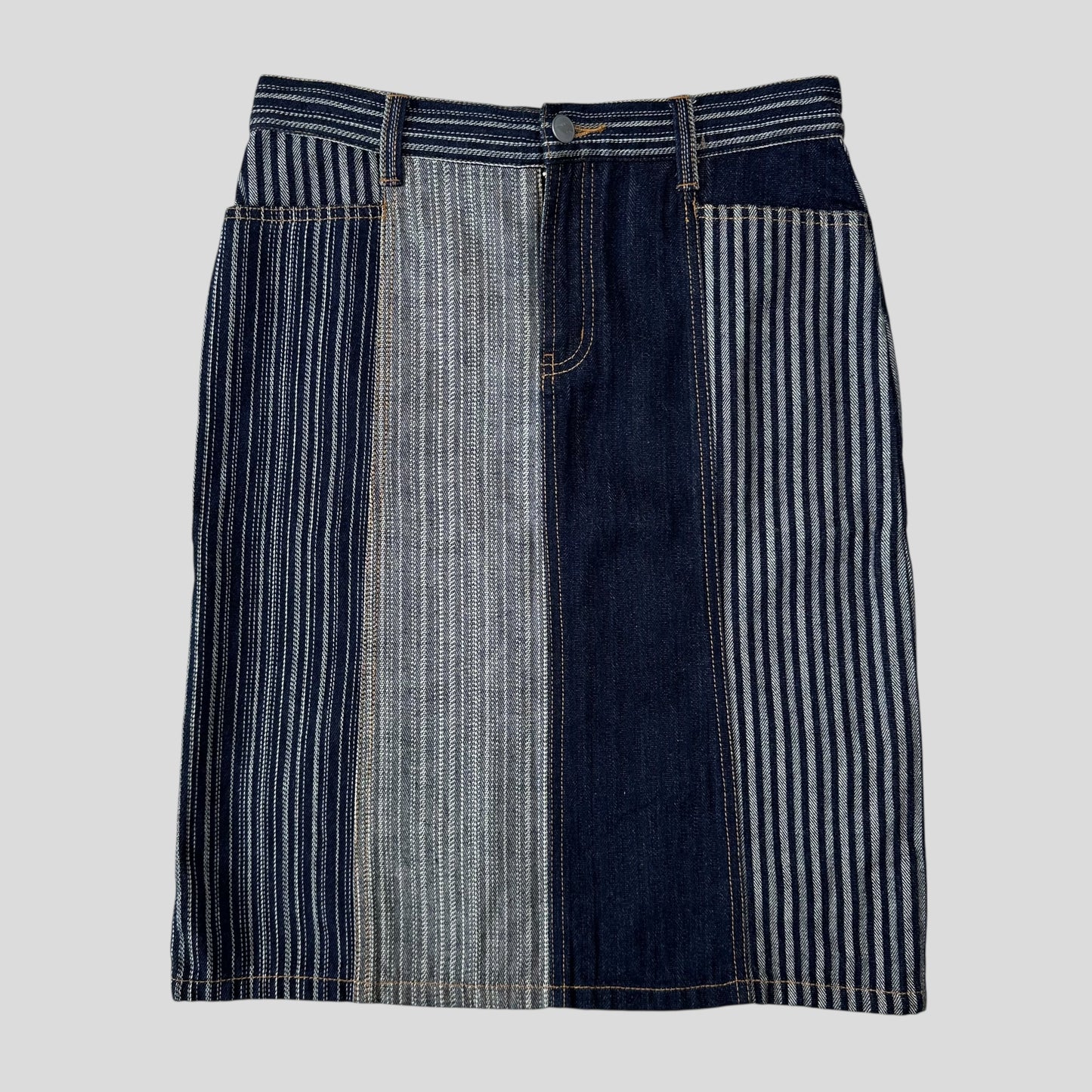 W+LT 00’s Denim Patchwork Skirt - S/M