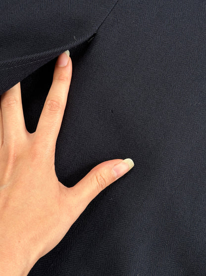 Christian Dior 1990s Pure Wool Concealed Placket Coat - XL