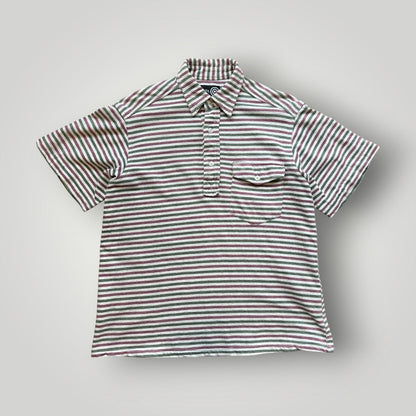 South2 West8 Striped Polo Shirt M