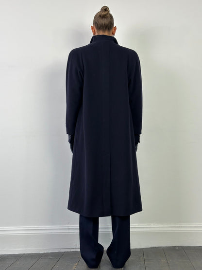 Vintage Mohair Wool Velvet Single Breasted Coat - M/L