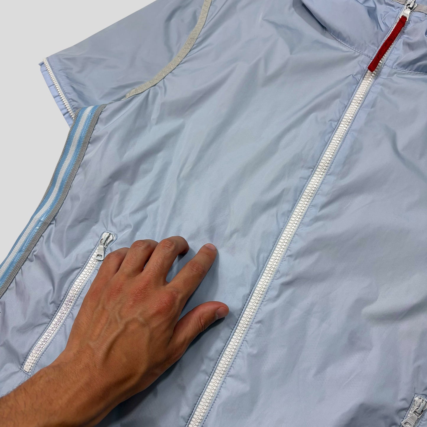 Prada Sport SS00 Modular Gel Seam Ice Blue Jacket - IT48 | Default Title, Multicoloured