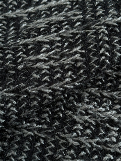 Vintage 1990s Textured Knitted Polo Jumper - L/XL