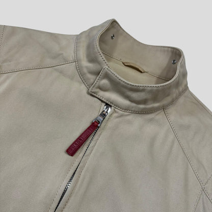Prada Sport SS01 Articulated Cotton Reinforced Moto Jacket - M/L | Default Title, Multicoloured