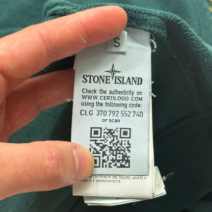 Stone Island SS19 Jade Green Zip-up Hoodie - S