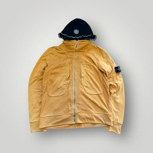 Stone Island AW/05 Duel Layer Zip Up Hooded Jumper M