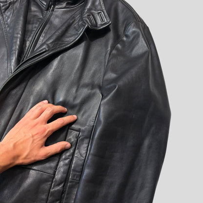 Hugo Boss 90’s Modular 2 in 1 Lambskin Leather Trench Coat - XL | Default Title, Black