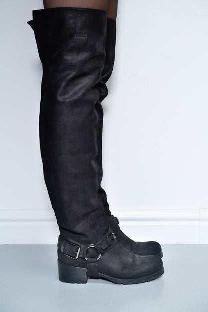DIOR RIDING BOOTS (EU 37) | DEFAULT TITLE, Black