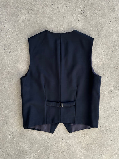 Vintage Wool Tailored Waistcoat - M