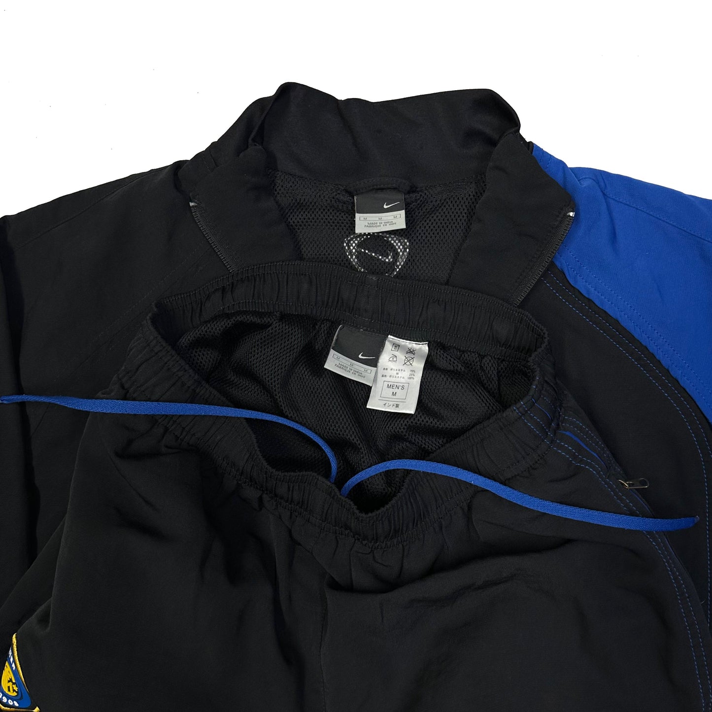 Nike Inter Milan 2004/05 Tracksuit In Black & Blue ( M )