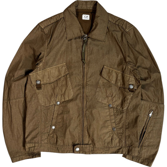 C.P. Company 2007 Garment Dyed Field Jacket L | Large, Olive