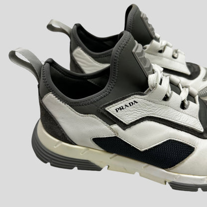 Prada Nevada Low Leather Runner Trainers - EU39 (UK7)