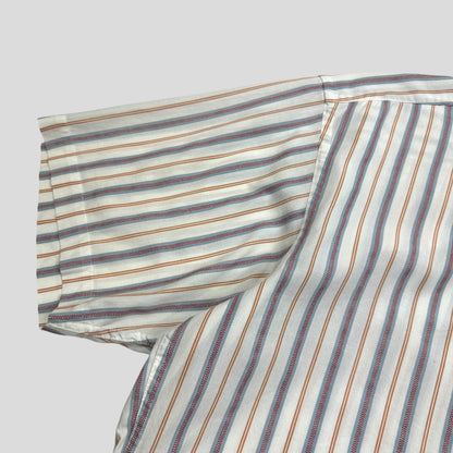 Issey Miyake 00’s Striped Pattern Short Sleeve Shirt - M/L