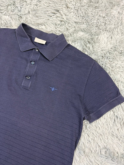 Dior 2010s Bumblebee Grid Textured Cotton Polo Shirt - S/M | O/S, Multicoloured