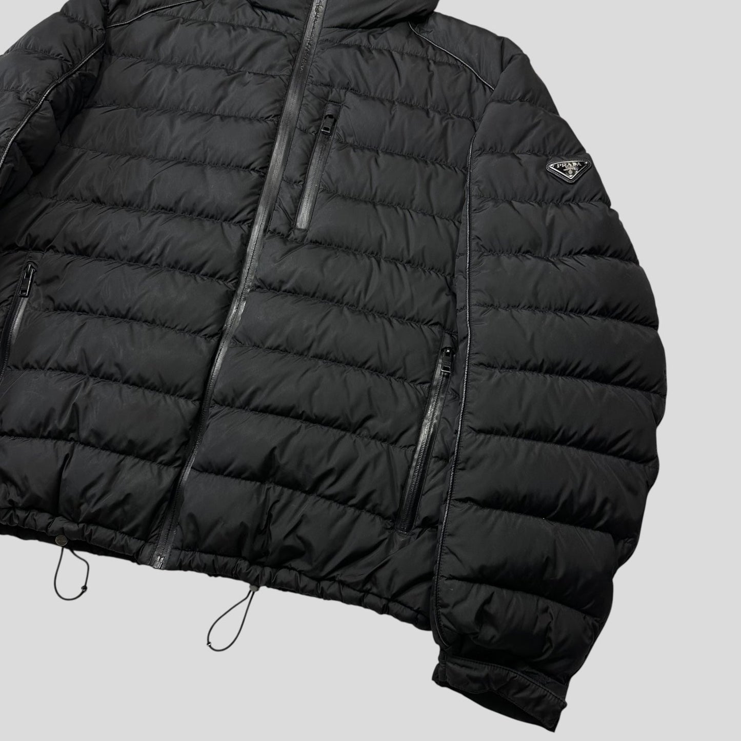 Prada 2018 Laminated Nylon Duck Down Puffer - IT52 (L) | Default Title, Black