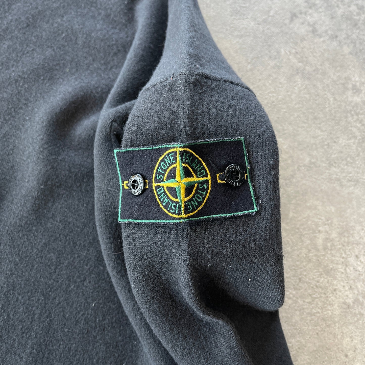 Stone Island RARE A/W 1996 mock neck wool sweatshirt (XL)