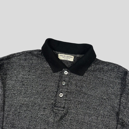 CDG 80’s Robe de Chambre Herringone Collared Knit - S