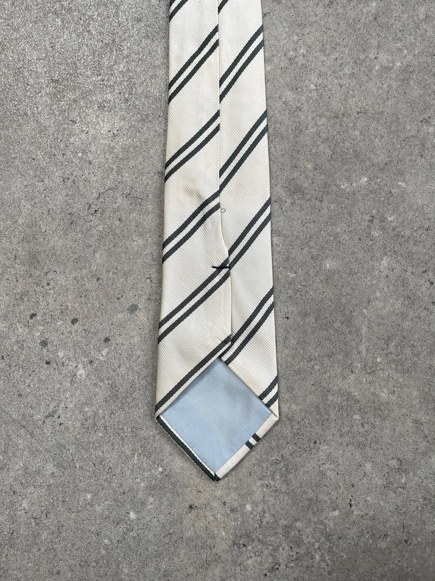 Japanese Vintage 2000s Pure Silk Diagonal Stripe Tie