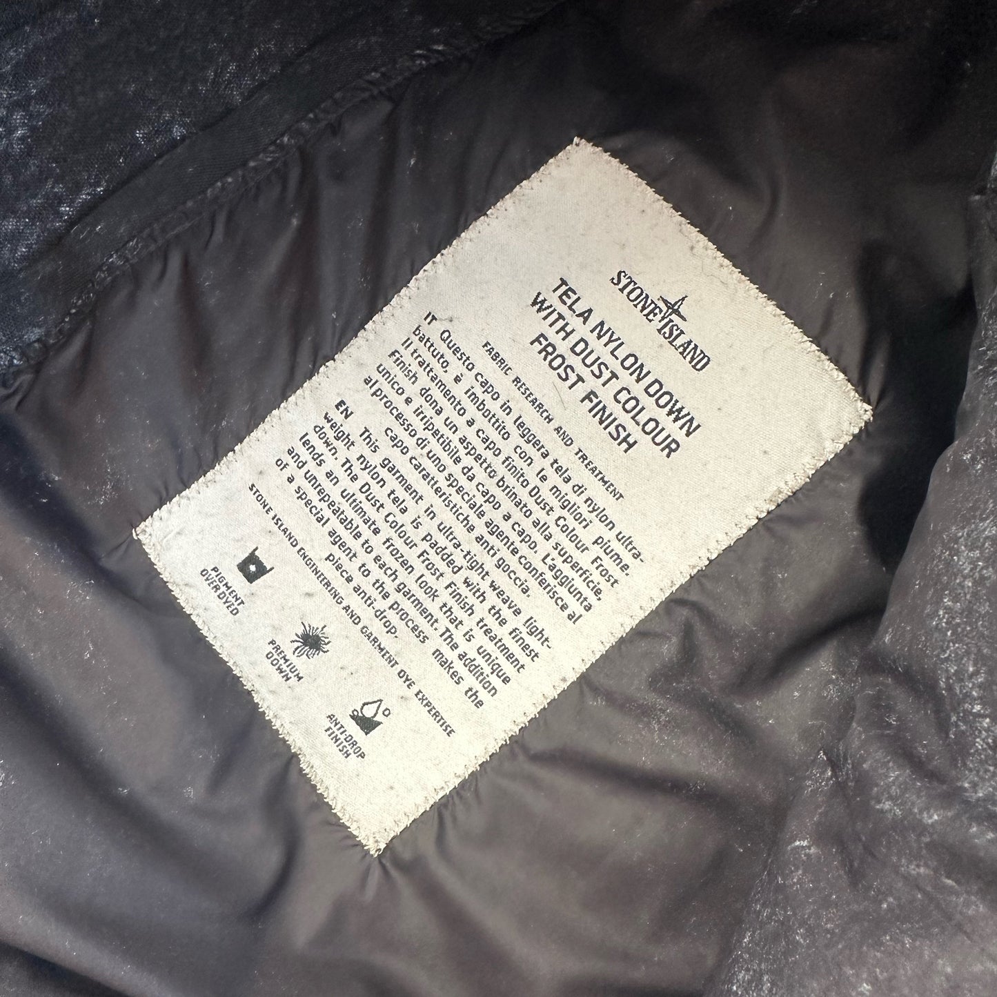 Stone Island Frost Tela Down Nylon Long Puffer Jacket