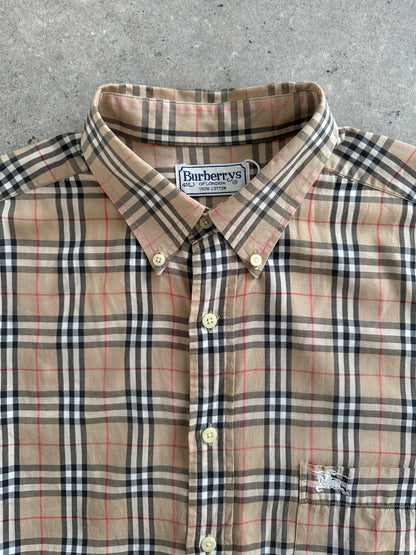 Burberry 1990s “Archive Nova Check” Pure Cotton Shirt - XL