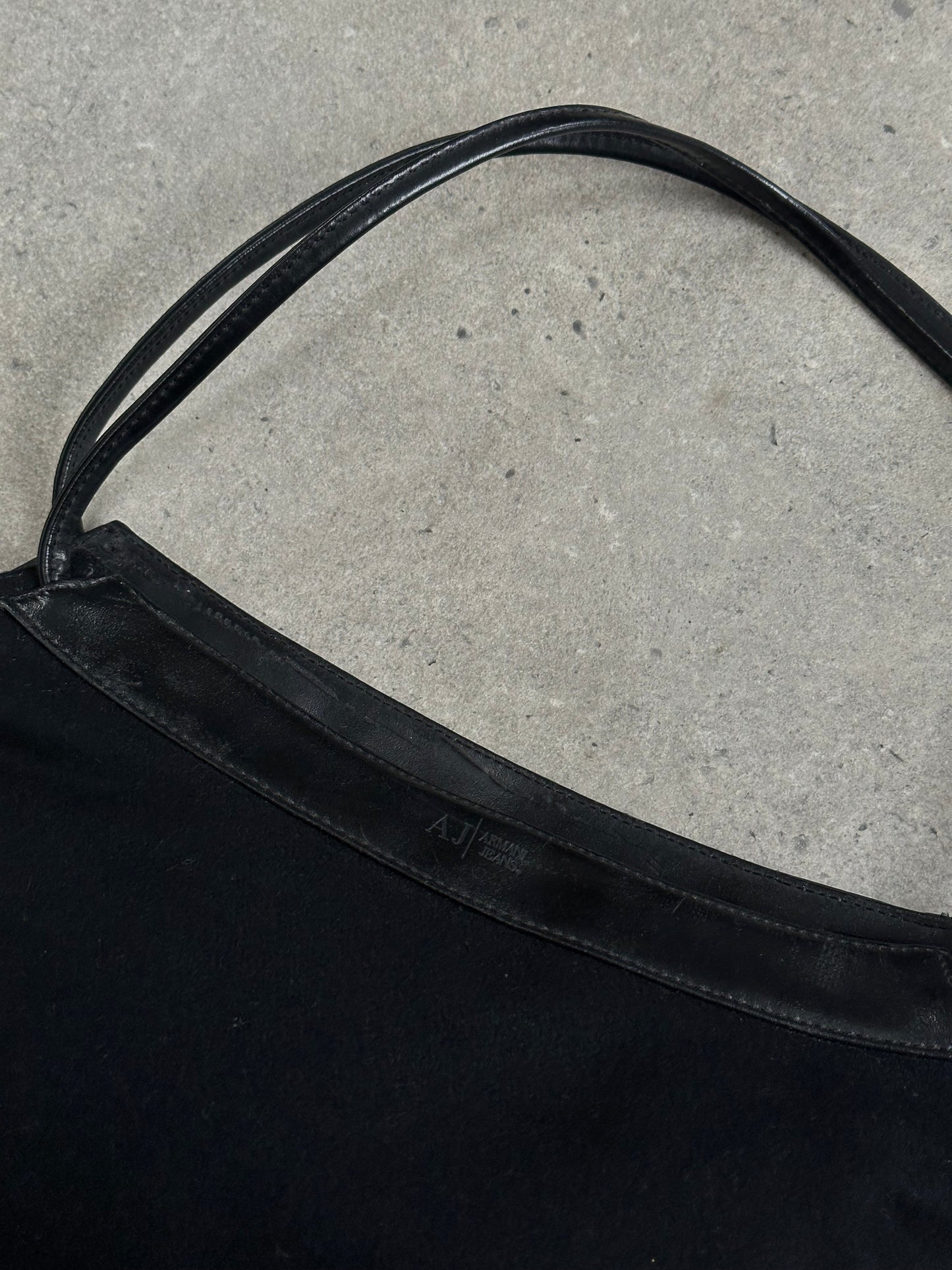 Armani Jeans 2000s Wool Shoulder Bag