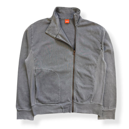 2000's Hugo Boss 'Orange' Off-centre Zip Jumper (L) | Large, Orange