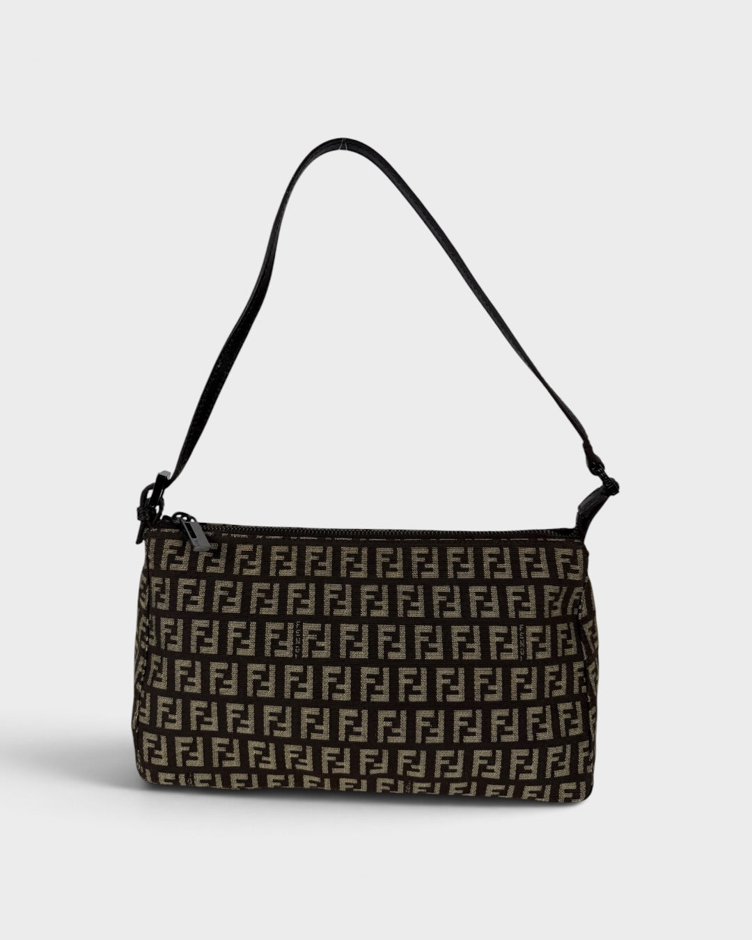 90s Fendi Zucca Brown Shoulder Bag | O/S, Multicoloured