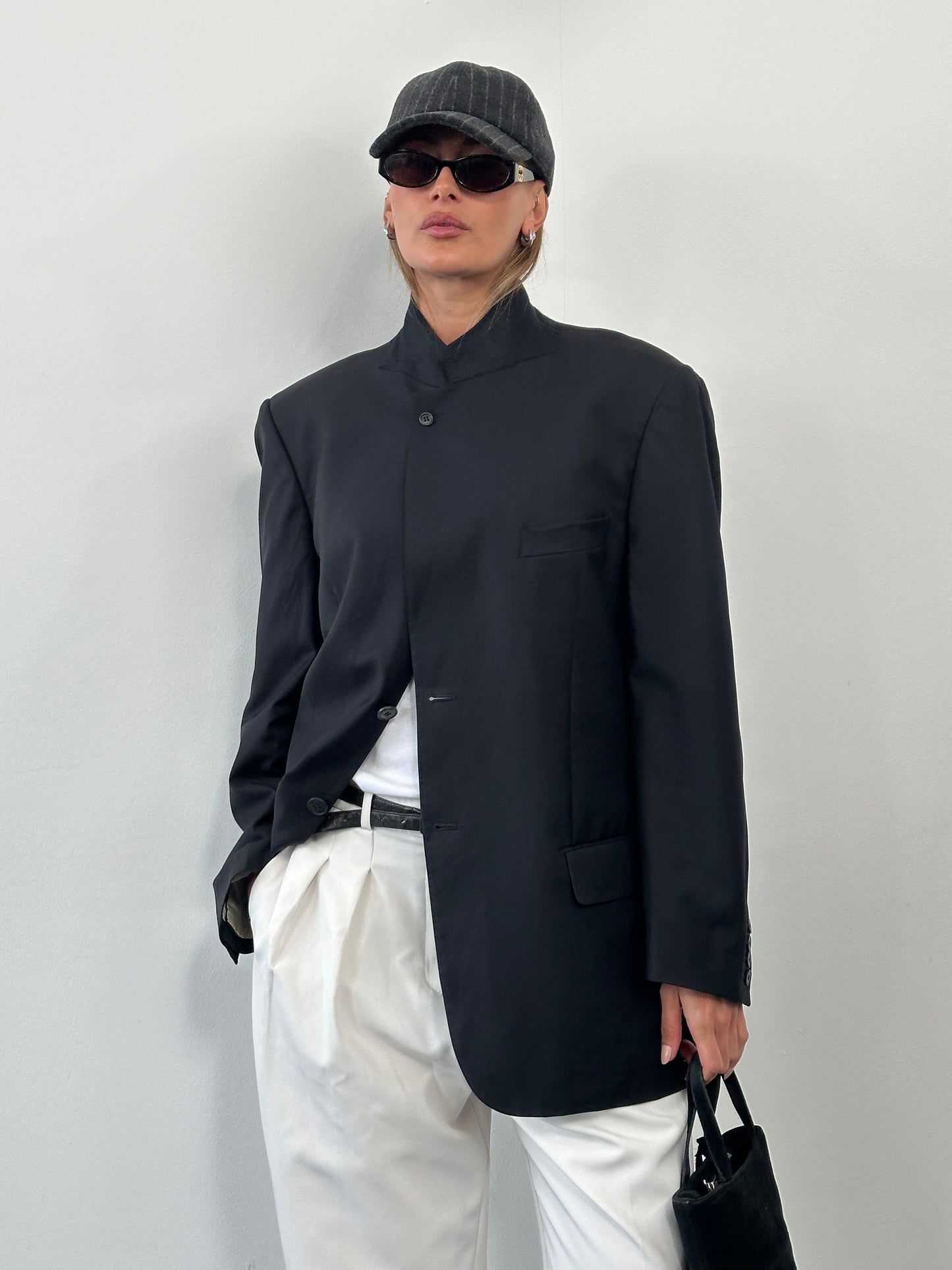 Su Misura x Loro Piana 2000s Pure Wool Single Breasted High Neck Blazer - 42R/XL