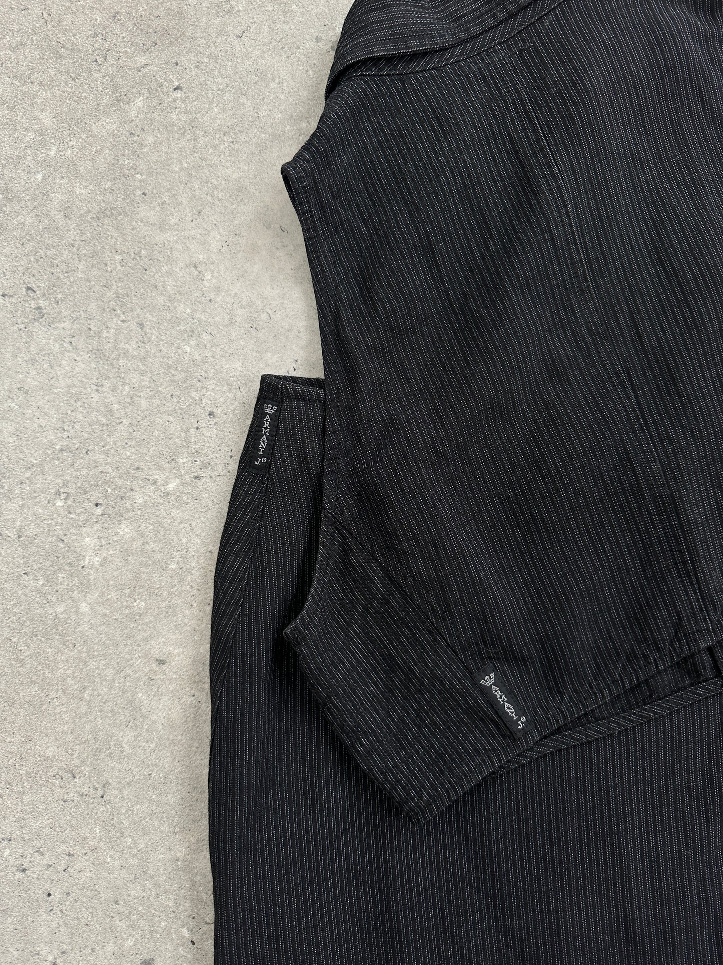 Armani Jeans Linen Stripe Two Piece Skirt Set - S/W25