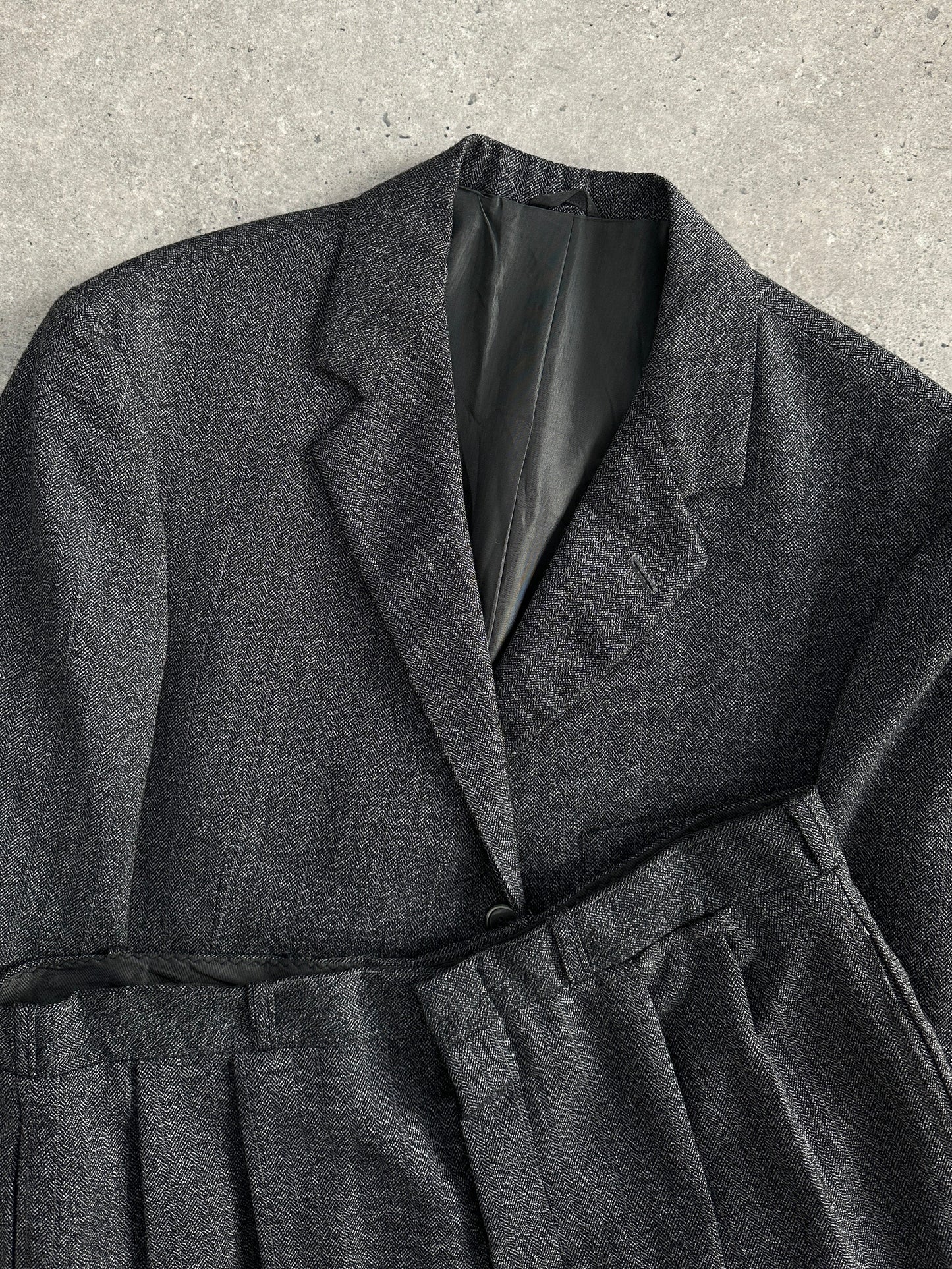 Vintage Pure Wool Single Breasted Suit - 40R/W32