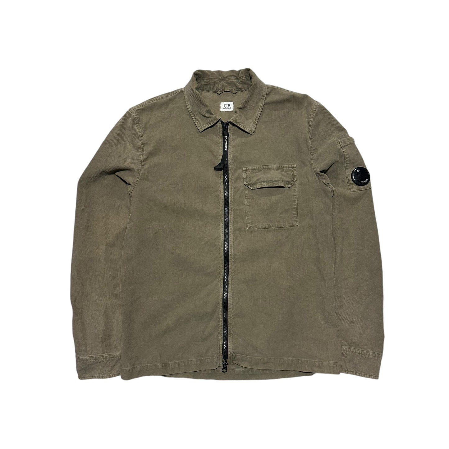 CP Company Thin Corduroy Zip Up Overshirt