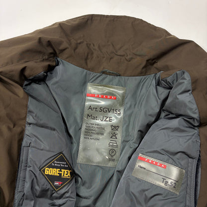 Prada Sport 00’s Khaki Chest Pocket Padded Goretex Jacket - L | Default Title, Brown