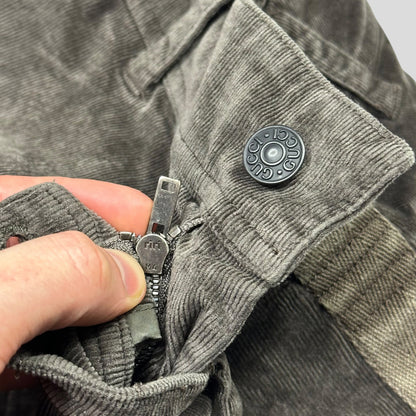 Gucci by Tom Ford 2004 Velvet Corduroy Western GG Logo Trousers - IT46