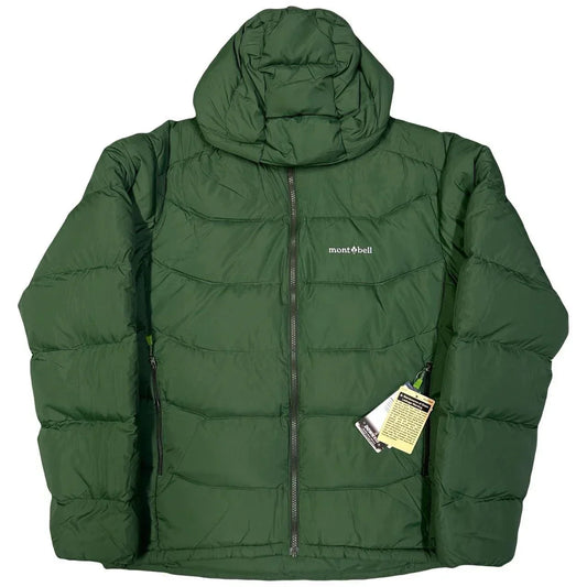 Montbell Upland Parka Down Puffer Jacket In Green (M) | Medium, Green