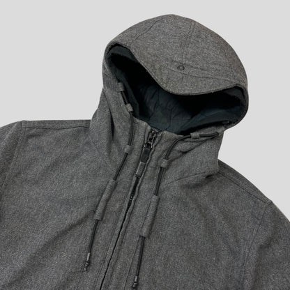 Stone Island AW14 Mélange Wool Poly Double Hood Jacket - L | Default Title, Grey