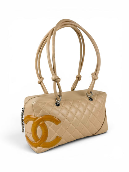 2005 Chanel Cambon Leather Bowling Handbag | O/S, Multicoloured