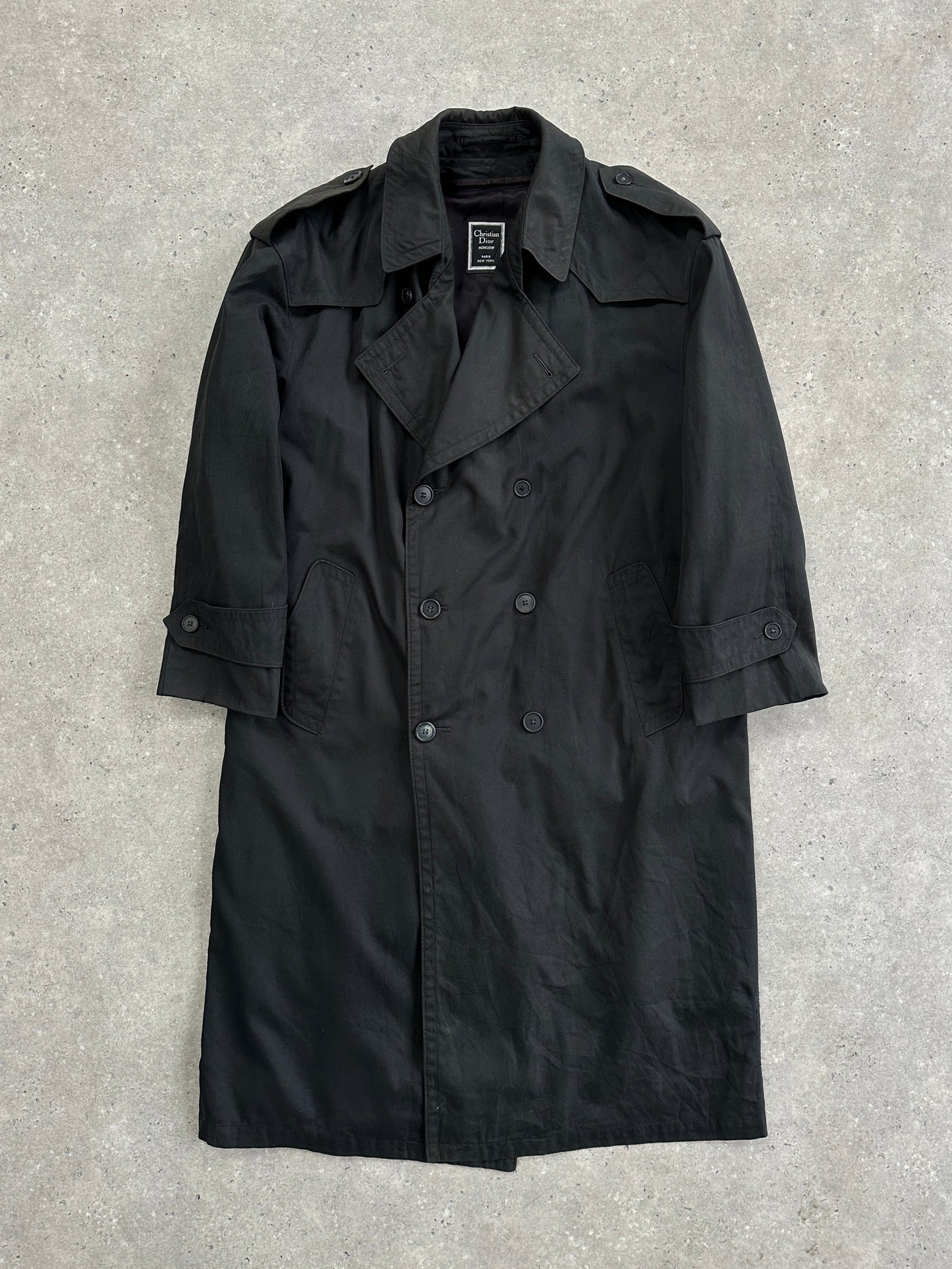 Christian Dior Monsieur Double Breasted Trench Coat - XL
