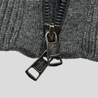 Moncler Wool & Nylon Maglione Tricot Cardigan Jacket - L (M)