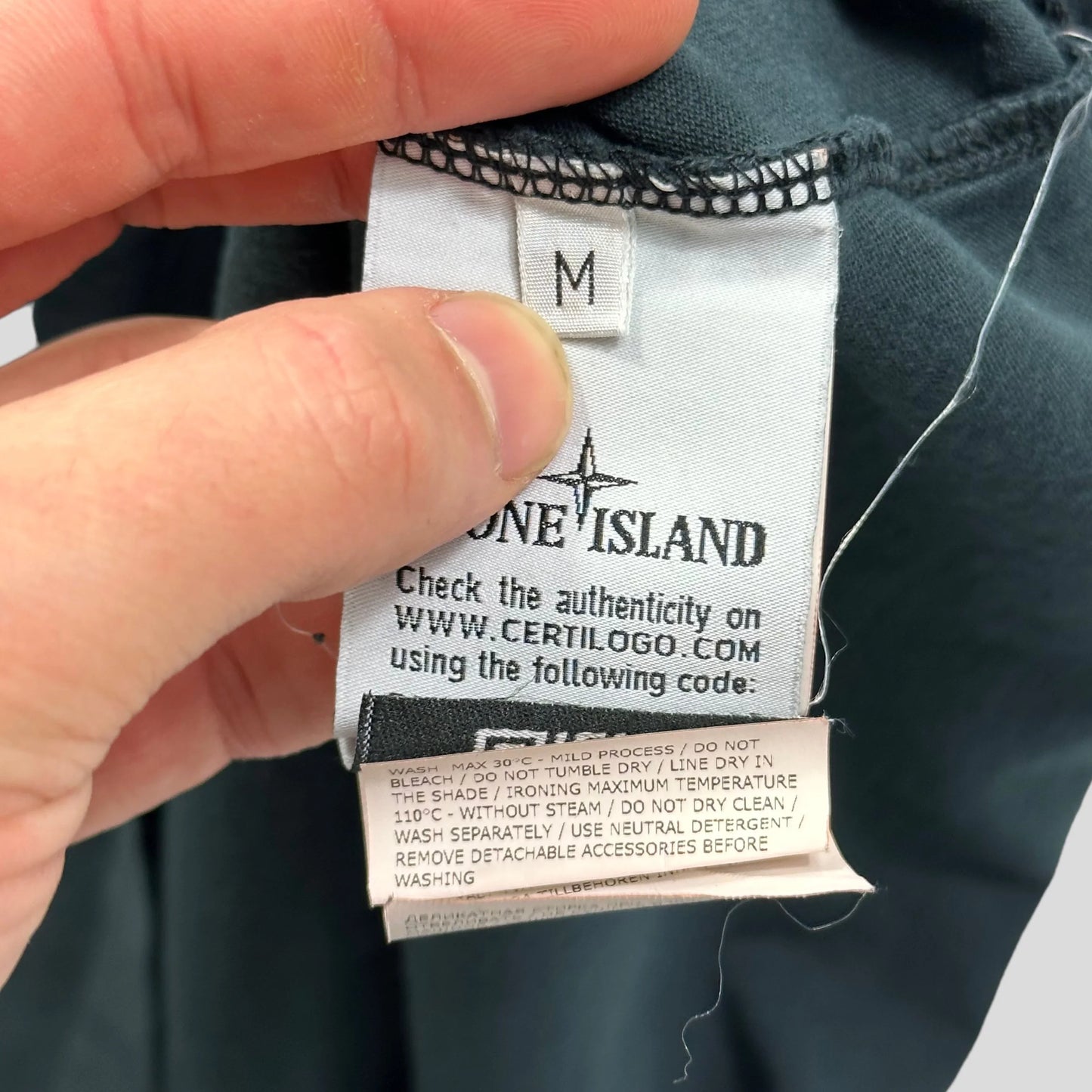 Stone Island Badged Longsleeve T-shirt - M