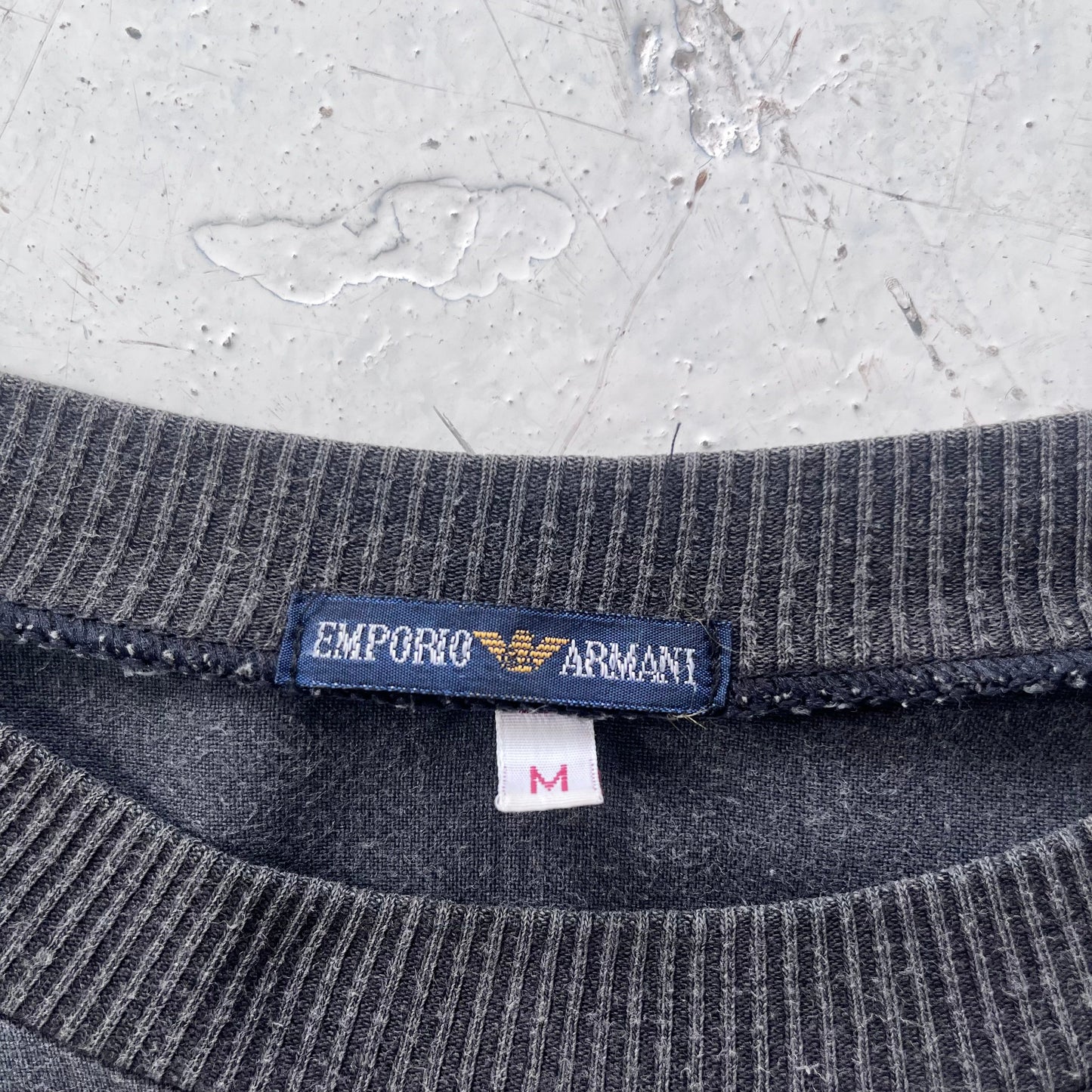 1980s emporio armani graphic pullover | Gray, Gray