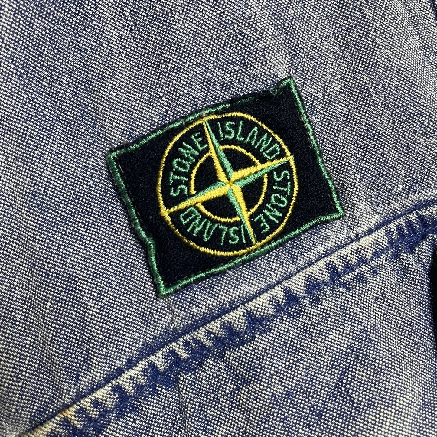 S/S 1986 Stone Blue Enzyme Wash Denim Pilots Vest