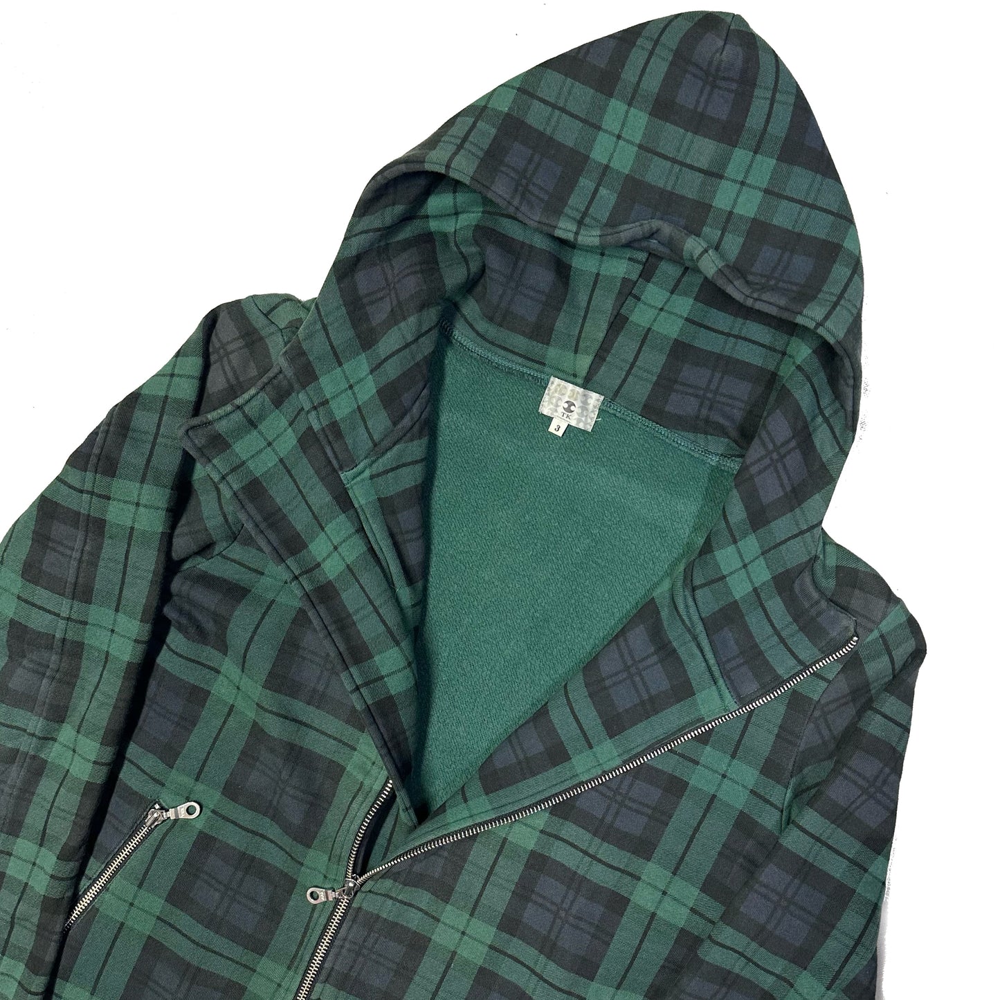 Takeo Kikuchi Plaid Hoodie In Green  ( L )