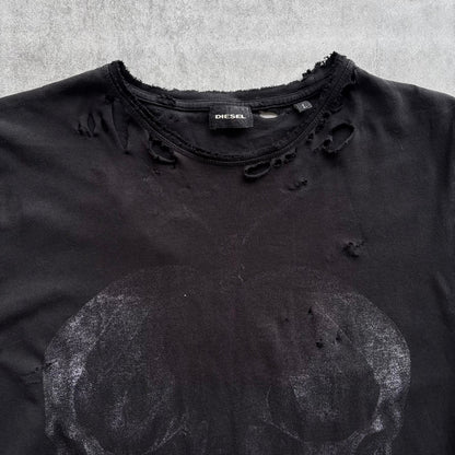 DIESEL DISTRESSED TOP | O/S, Red